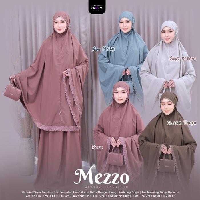 Raqumi Hijab MUKENA TRAVELING // MEZZO MUKENA TRAVELING BRAND ORI BY RAQUMI