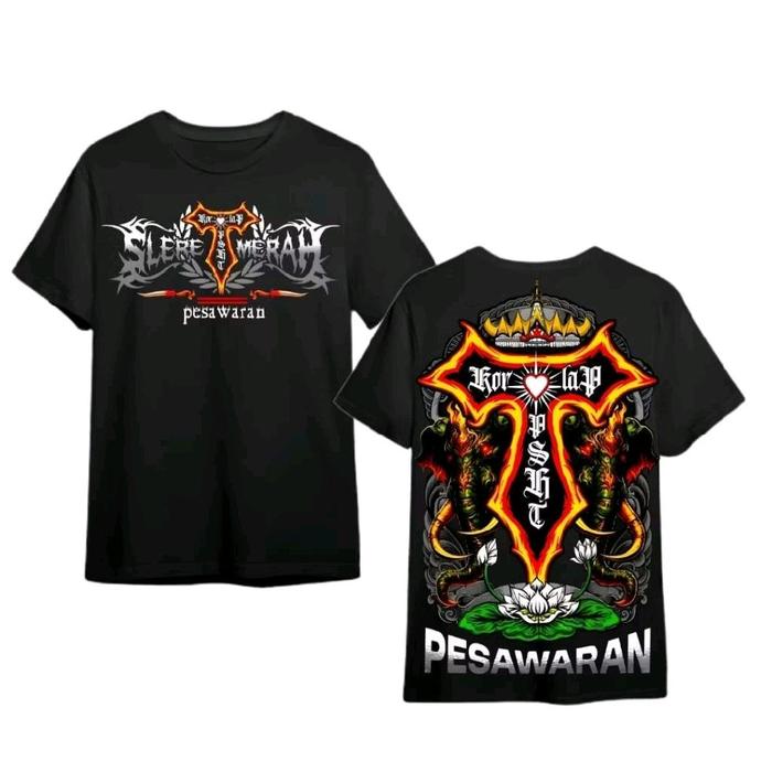 PROMO!!! Kaos Korlap PSHT - SlereT Merah Pesawaran Unisex Bahan Halus Tebal Lembut