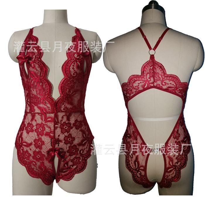 Lingerie Wanita bodysuit sexy New Style model v shape full renda impor