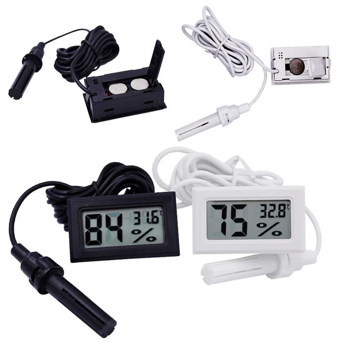 Digital Thermometer Hygrometer Temperature Humidity Gauge with Probe