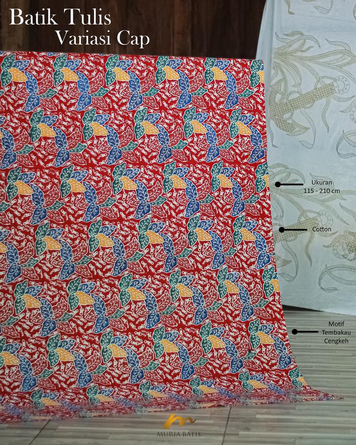 Kain Batik Tulis Variasi Cap Motif Tembako Cengkeh