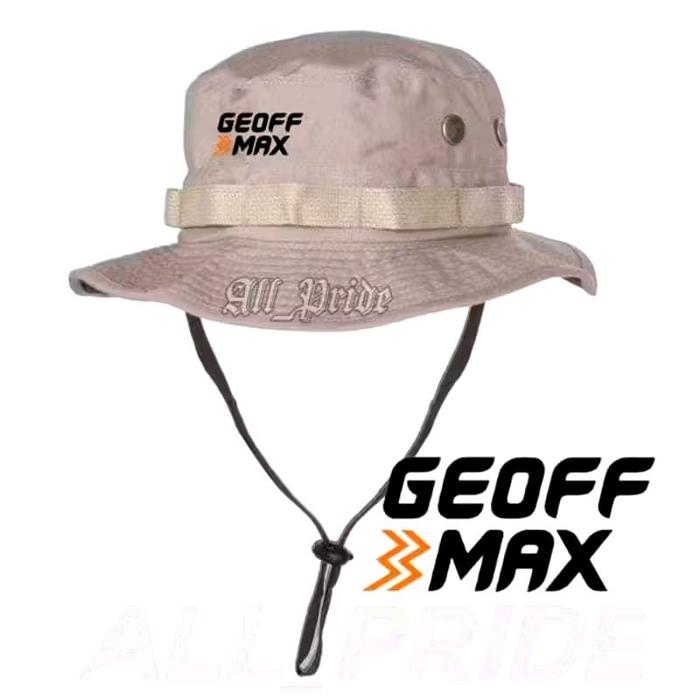 TOPI RIMBA GUNUNG OUTDOOR HIKING CAMPING HAT TALI PREMIUM ORIGINAL LOGO GEOFF MAX
