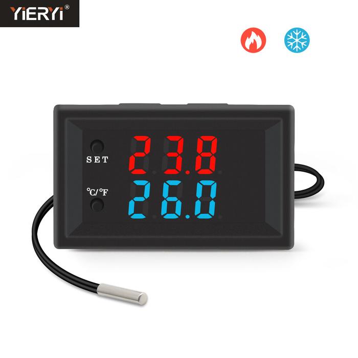 1 Buah Kontroler Suhu Digital LED W2809 W1209WK, Modul Papan Sensor