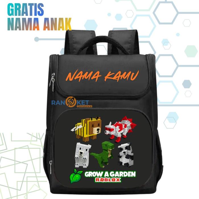Roblox I Tas Ransel Anak TK/SD Pet grow A Garden I Tas Sekolah Anak SD/TK Pet grow A Garden Terbaru