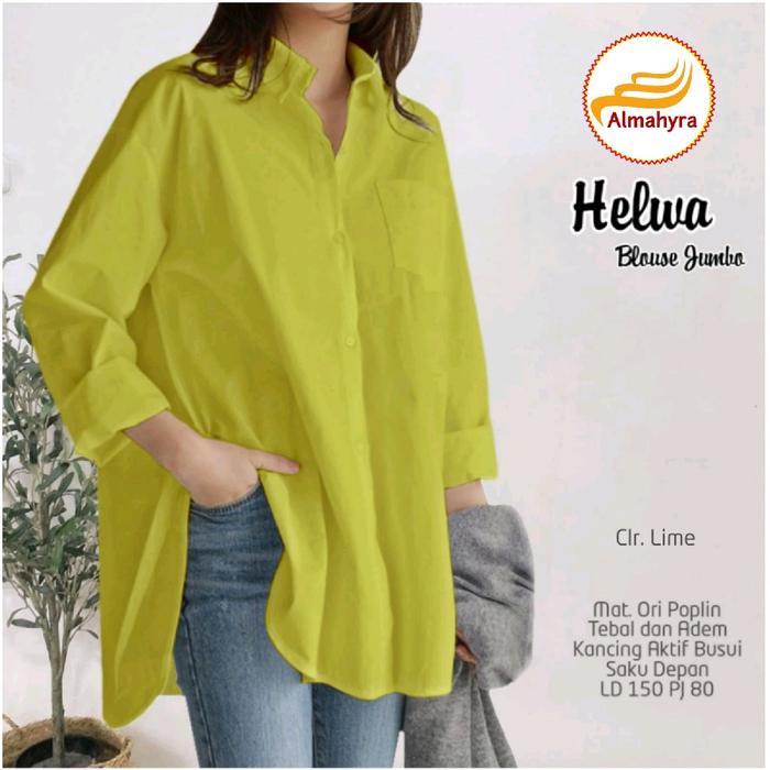 Helwa blouse jumbo blouse katun jumbo blouse import