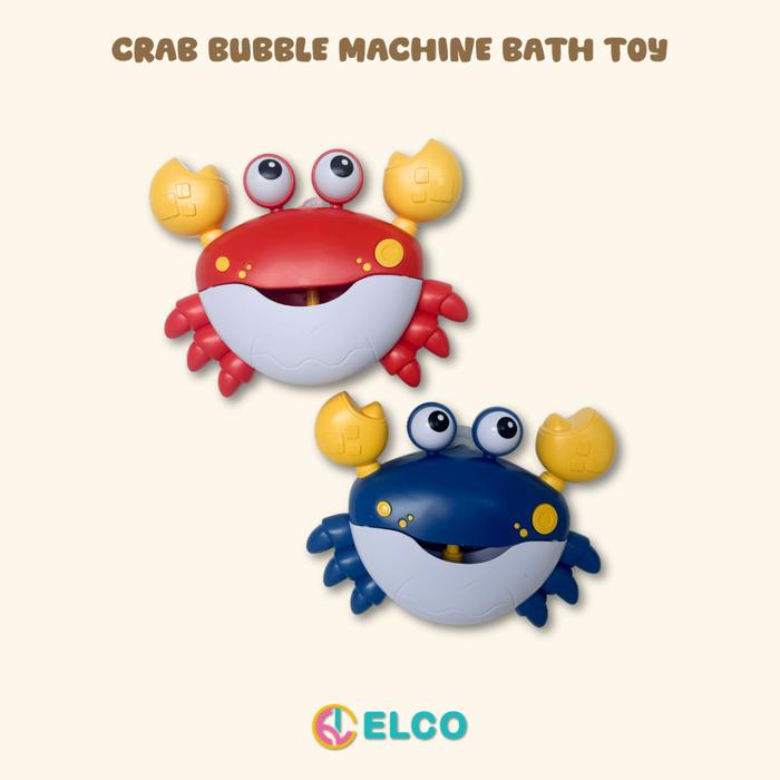 ELCO Crab Bubble Machine water toy | mainan mandi anak kepiting penghasil buble otomatis