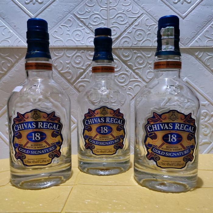 koleksi botol bekas_ CHIVAS ROYAL 18 750ml ( NO BOX )