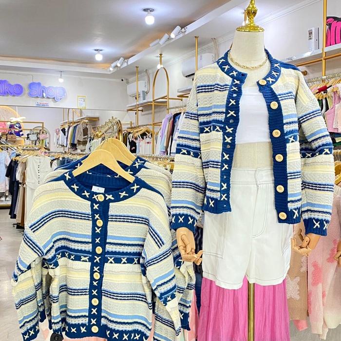 CARDI RENJUN NCT PREMIUM BANGKOK Knitwear Baju Wanita Atasan Cardigan Outer