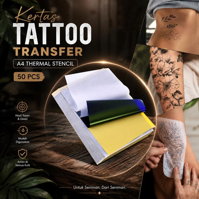 Permata Mall | Kertas Tattoo Transfer | Thermal Stencil Paper | Transfer Paper A4