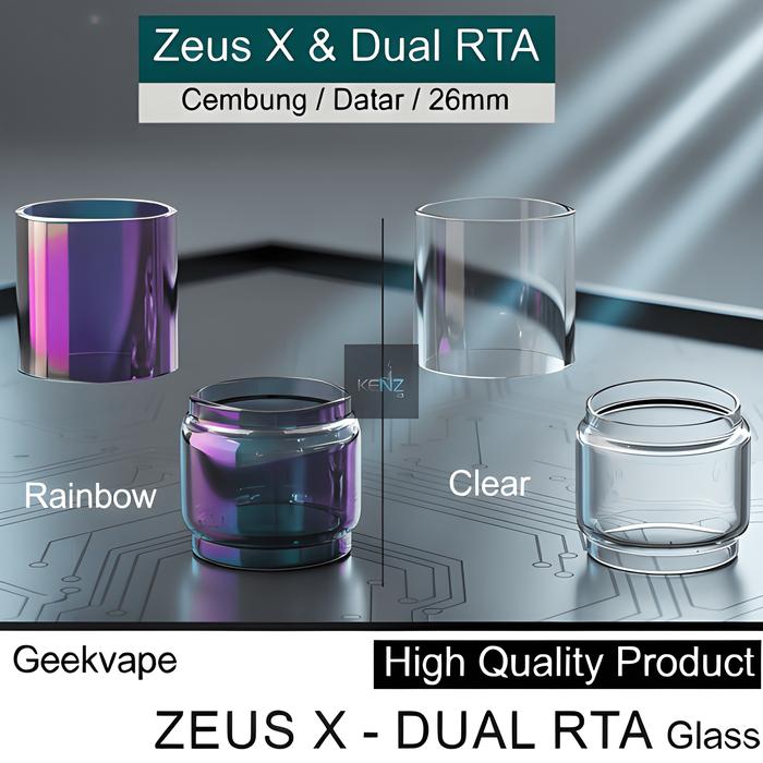 [PROMO] Glass Tank Zeus X Rainbow Awet Replacement Tabung Kaca Ready Stock