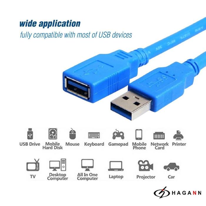 Kabel USB Male to Female 5 Meter 3.0 High Speed Kabel USB Male Female Kabel USB M to F 5M 5 M Kabel 