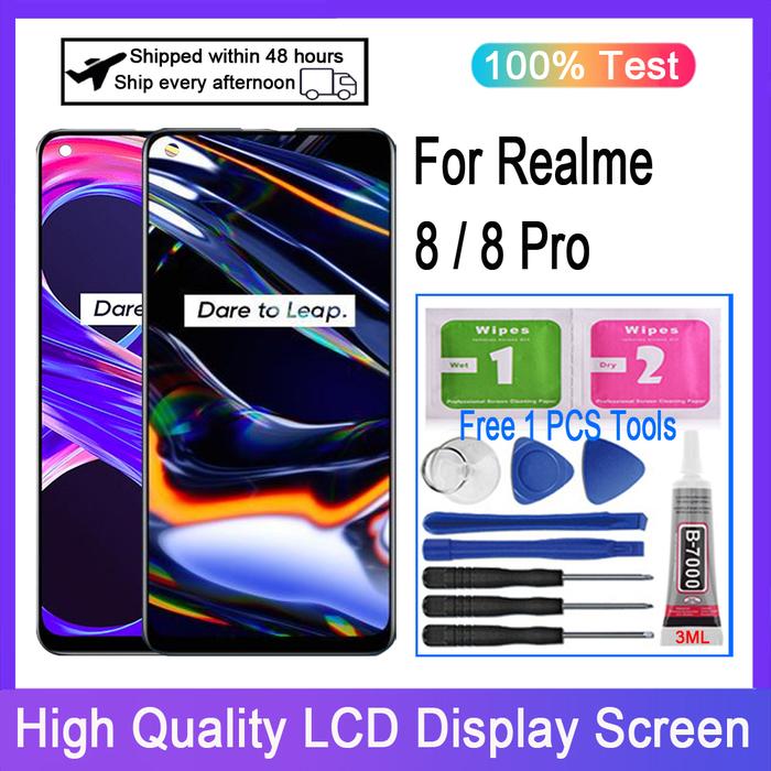 Original For Realme 8 4G RMX3085 LCD Display Touch Screen Digitizer