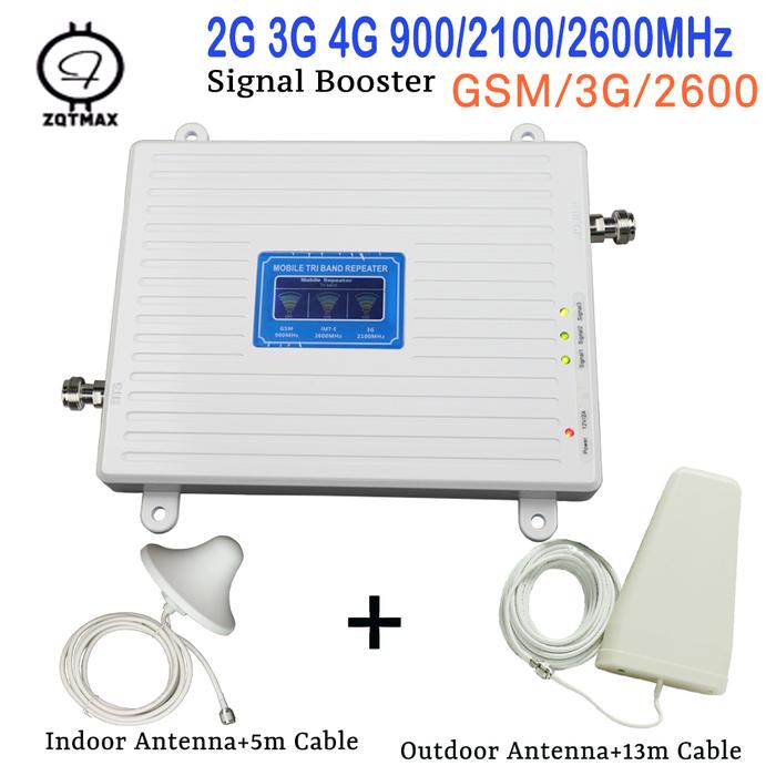 900 2100 2600 tri band repeater gsm 900Mhz UMTS 2100Mhz LTE 2600Mhz