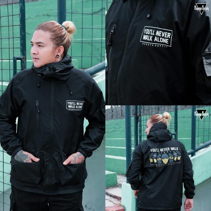 Jaket Parasut Casual Waterproof Ultras Hooligan Keren Premium Nagoya Supply