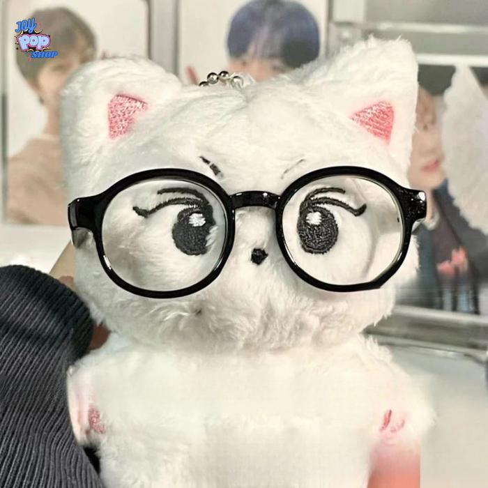 Kacamata boneka idol bayi 10cm 20cm Aksesoris Kacamata Hitam Transparan kacamata boneka lucu aksesor