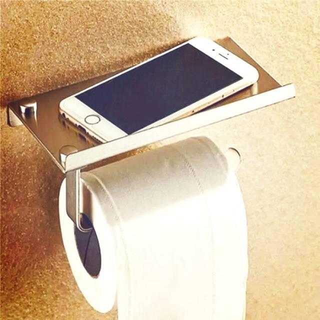 Tempat Tissue HP stainliss /tissue roll kamar mandi toilet