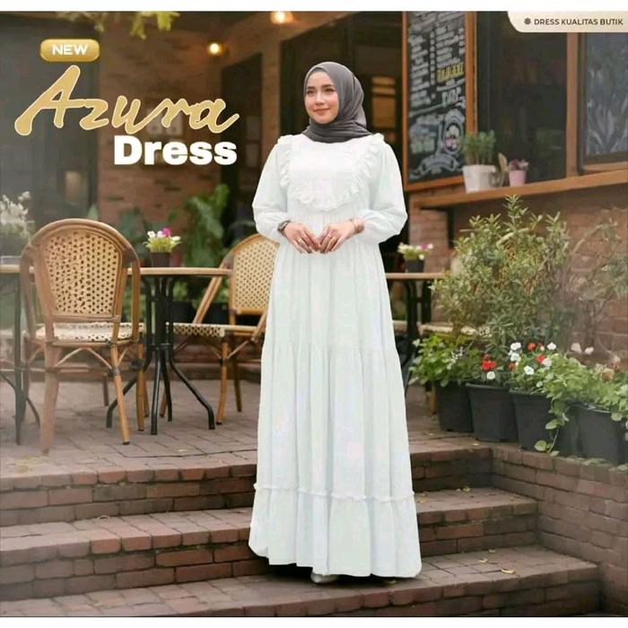 Gamis Rempel Bawah - Dress Rempel Susun 3 Mewah - Gamis Rempel Dada