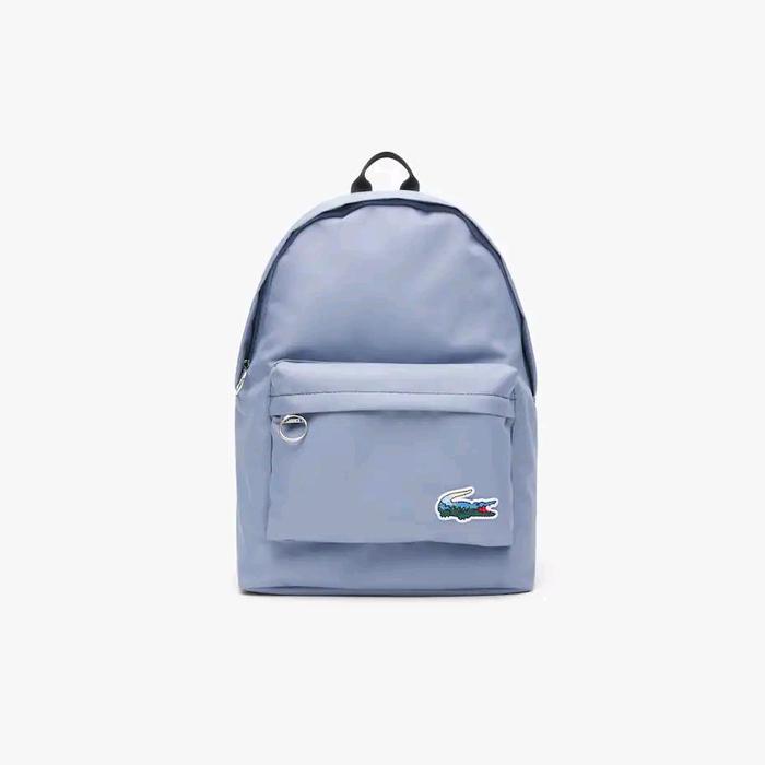Lacoste Unisex  Landscape Crocodile Backpack Tas Ransel Pria / Wanita - Blue