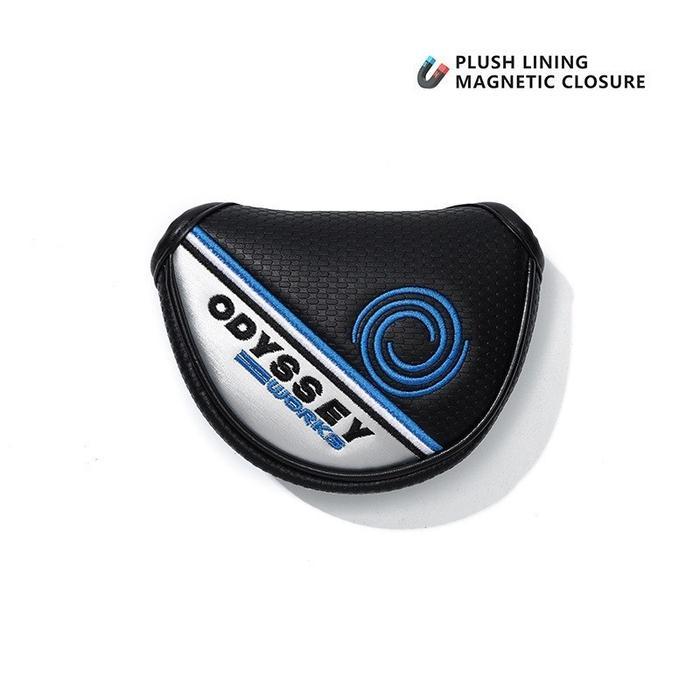 PREMIUM ODY Motif Leather Putter Mallet Head Covers Golf Club - Sarung Stick Club ODY-QGT03#BARANG S