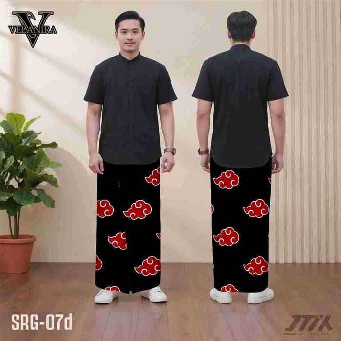 sarung instan akatsuki laki laki sarung motif akatsuki dewasa fullprinting SRG-07d