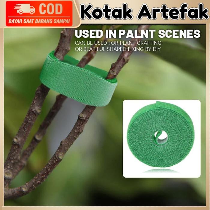 10M Velcro Strap Tali Pengikat Tanaman Kabel Plant Tie Serbaguna Velcro Cable Strap Ikat Tanaman Gar