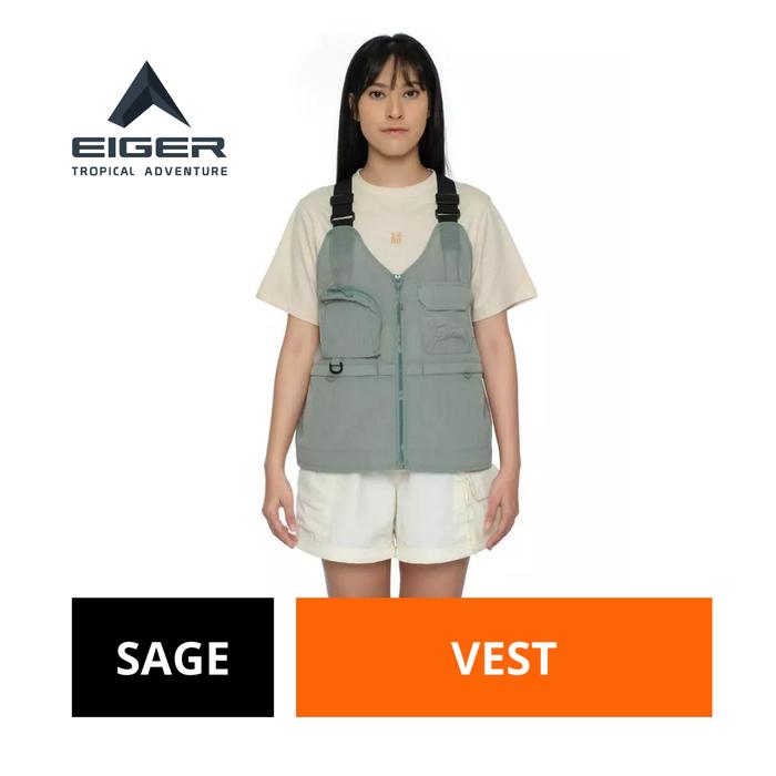 [BISA COD] Rompi Pria Eiger Original Sage Nilon Women Virere Takibi Vest Outdoor