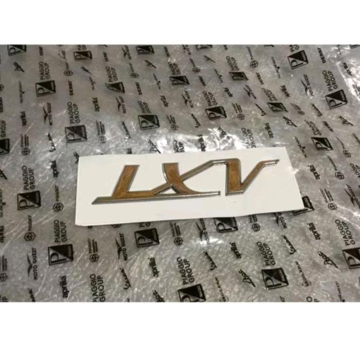 STIKER EMBLEM VESPA TULISAN LXV TEMPONG STICKER ORIGINAL VESPA