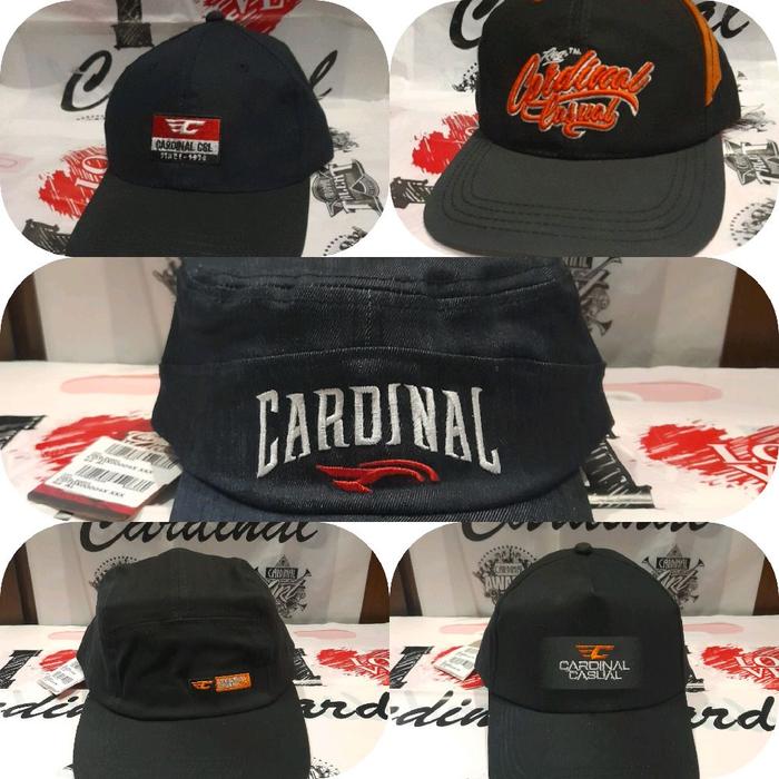 Topi Cardinal Original 100% Bahan Katun dan Denim Tebal Halus dan Lembut - Ukuran All Size - Elegan