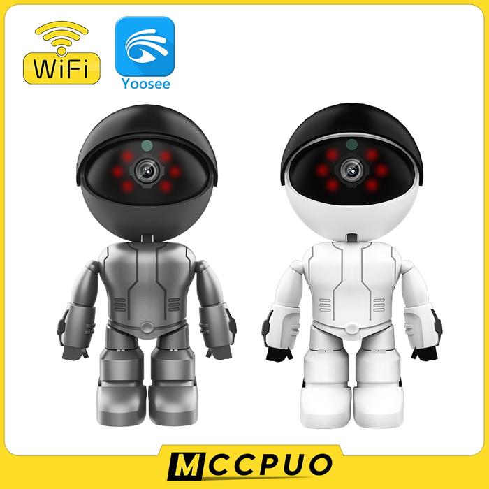 Mccpuo 3MP Robot Surveillance Camera Indoor Wifi PTZ IP Camera CCTV