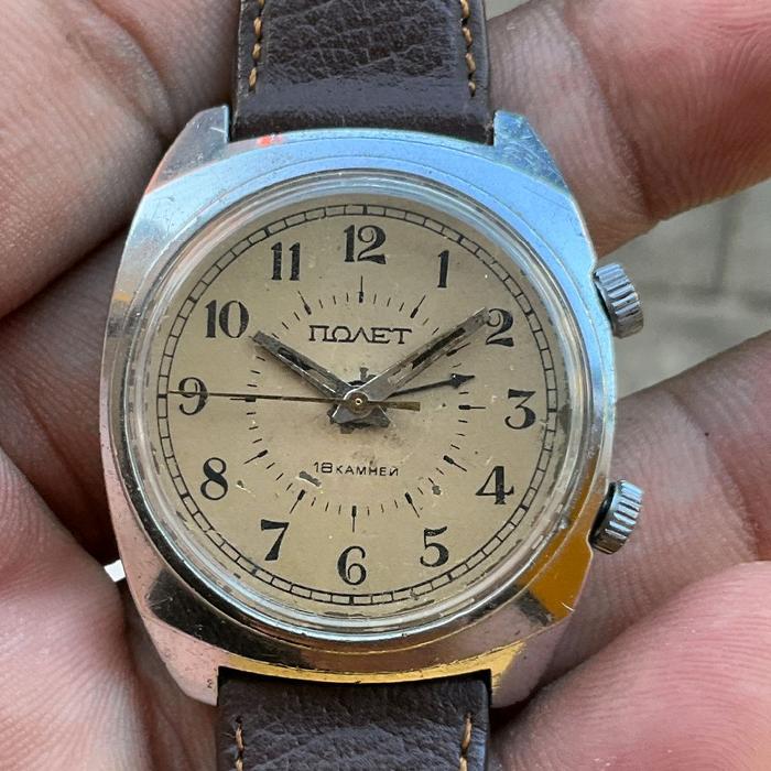 JAM RUSIA : POLJOT NOVET ALARM PUTAR ORIGINAL VOSTOK
