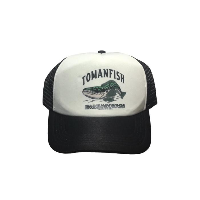 Topi Mancing Logo Ikan Toman Topi Trucker