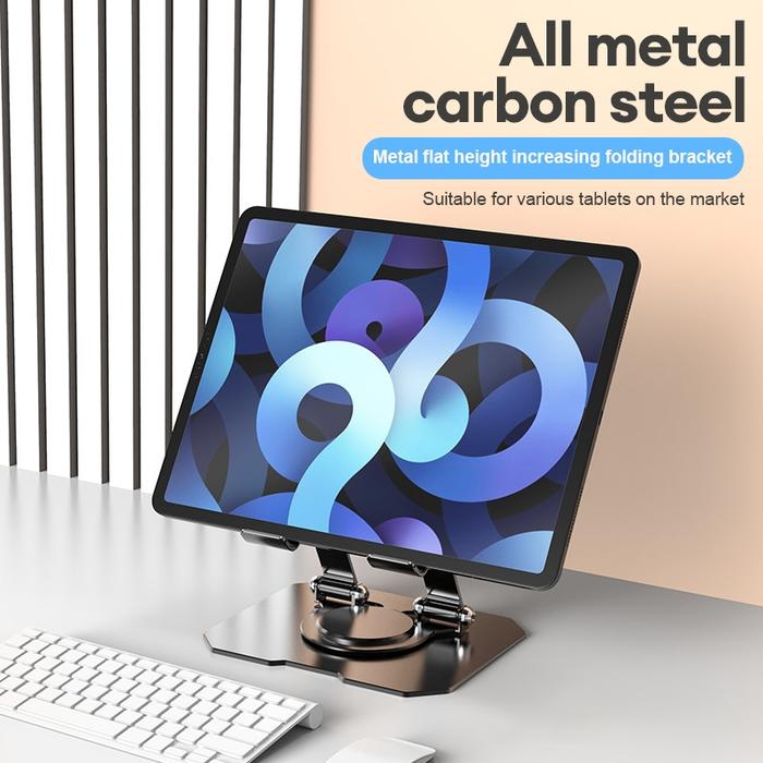360 Degree Rotatable / Tablet Stand Holder Tablet Stand Holder Bracket Lipat Desktop Aluminium Alloy