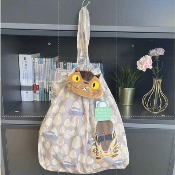 Totoro Tas Belanja Lipat Jadi Boneka Lucu Model Totoro Catbus Susuwatari No Face Jiji Size 39x44x10c