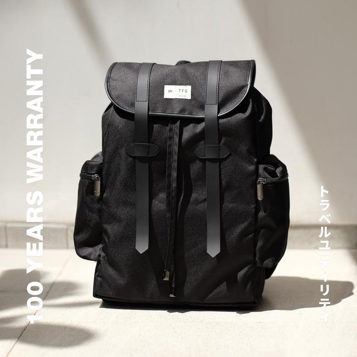 TFG Tas Ransel Tas Kuliah Napoleon II 431 Black Lifetime Warranty