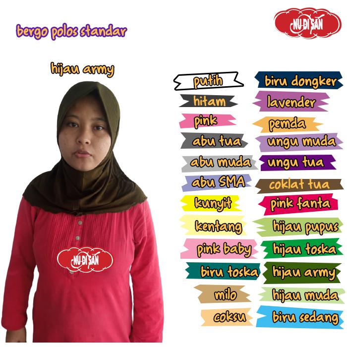 Bergo pendek kerudung pendek jilbab pendek