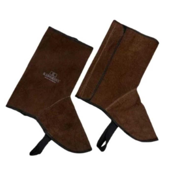 READY Cover shoes safety kulit / apron las kaki kulit / apron welder Kingrins