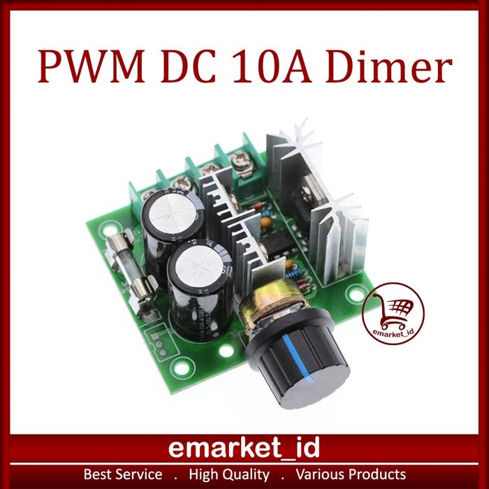 PWM DC Motor Speed Controller / Dimmer Control 12V 40V 10A Dimer Pengatur Kecepatan