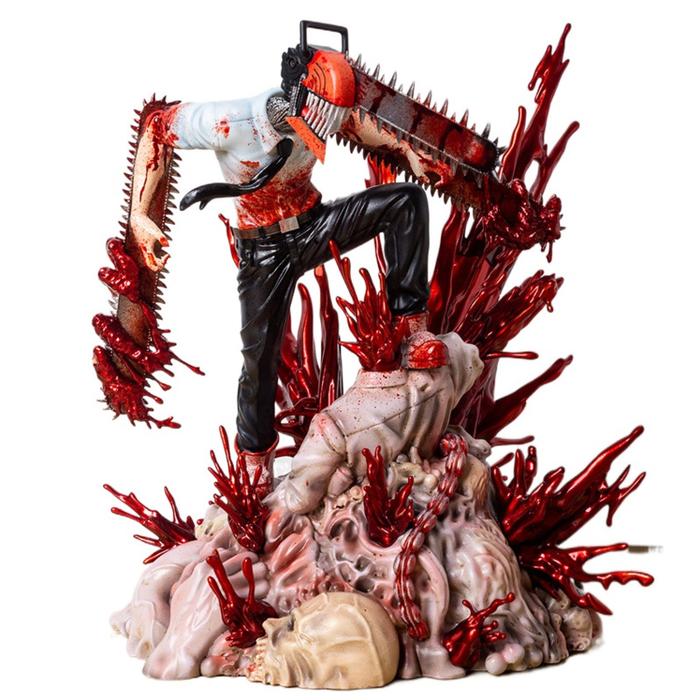 EStream Shibuya Scramble Figure Chainsaw Man Denji 1/7 GK 29cm Anime