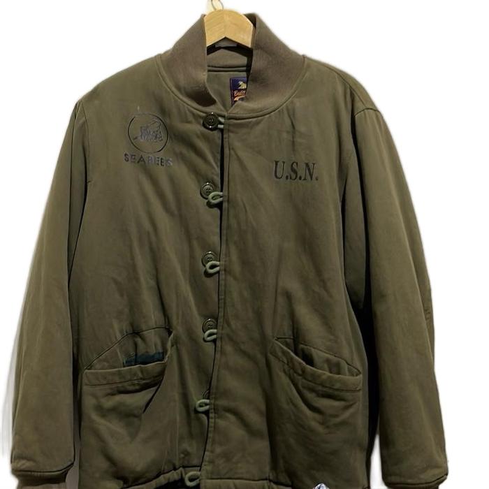 Jacket army usn jaket fashion vintage Keren