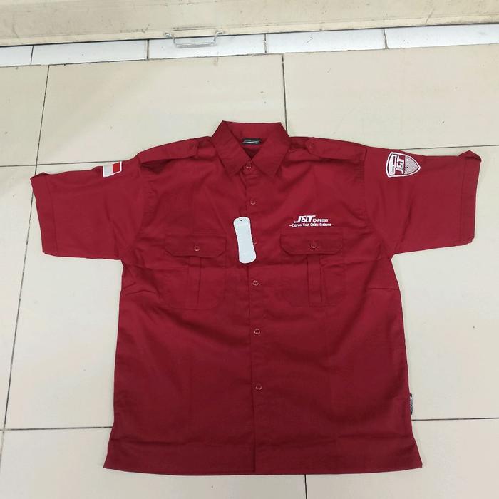 kemeja j&t express baju pdh jnt express marun