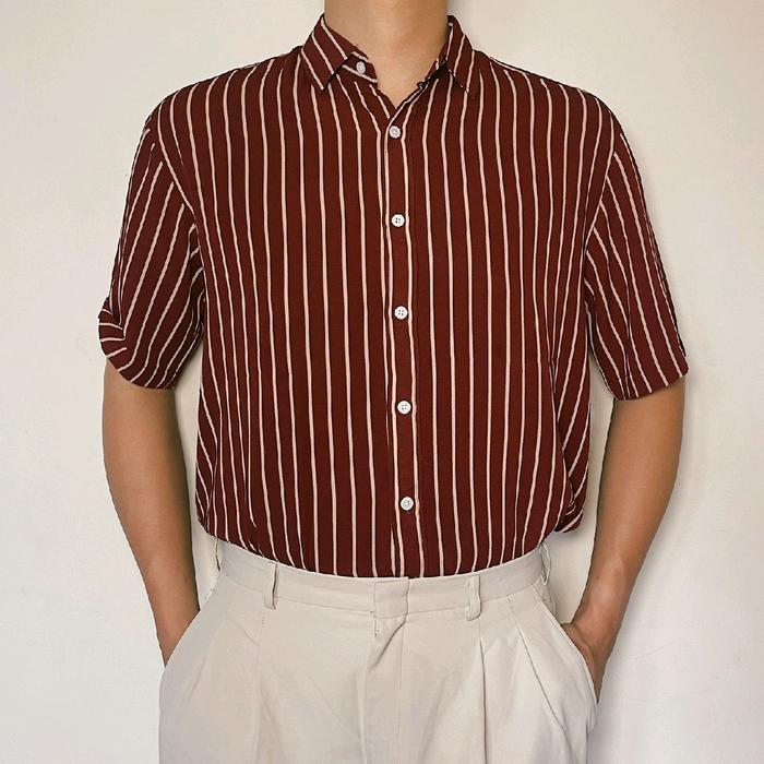 Vtg storage the grounds red stripe shirt