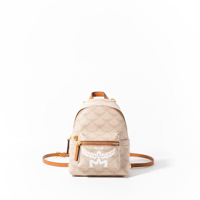 MCM X-mini stark bebe boo backpack in lauretos  Beige - Oatmeal