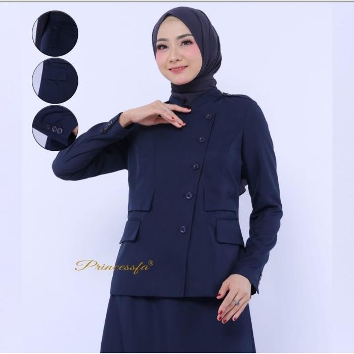 Top Seragam Princessfa Biru Dongker Baju Guru Dongker Seragam Pdh Dongker Terbaru