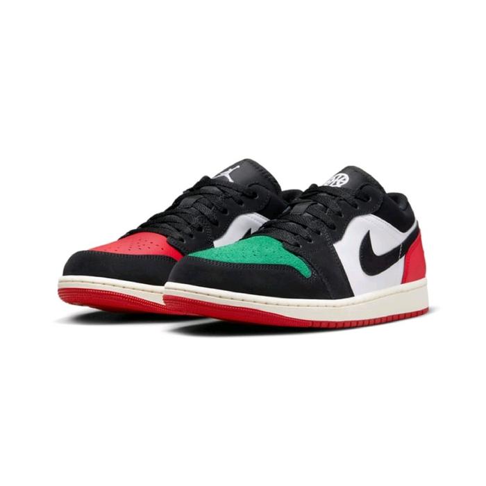 perfectkicks bdg Aj1 Low Quai Casual Shoes Sneakers Black Pria Hitam