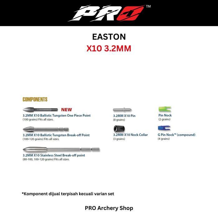ARROW EASTON X10 | ANAK PANAH CARBON X10 / ARROW ALUMINIUM CARBON | ALAT PANAHAN - Shaft Only TAD175