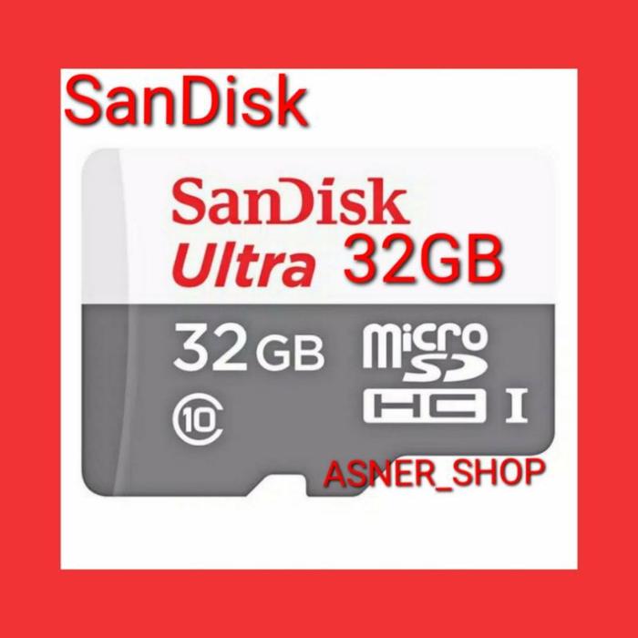 kartu Memori Sandisk 32GB Speed 80mbs Memory card Micro SD Ultra Card Original 100%