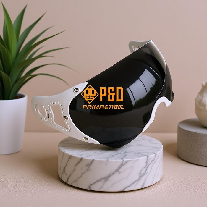 Kaca Helm Bogo Hijab Pilot V2 Warna Putih Jernih Anti Silau Lengkap dengan Baut Visor Helm Motor Wan