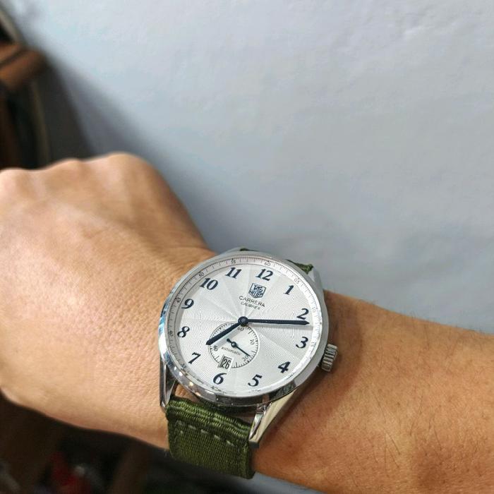 TAG Heuer Carrera Heritage Auto Matic Jam Tangan Pria Diameter 39mm Ref WAS2111 FC6293 Kondisi 95/10