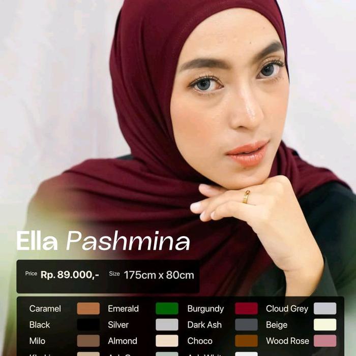 Ella Pashmina Delia Hijab Pashmina Kaos