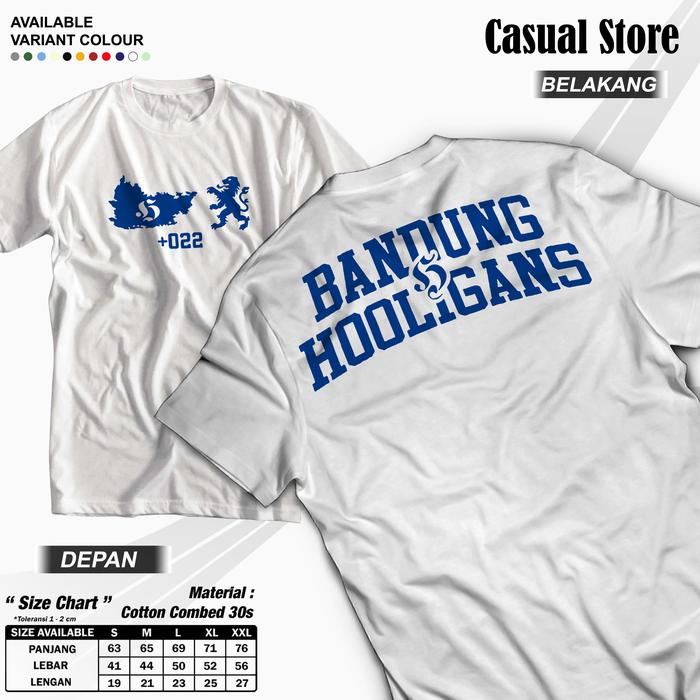 Store Casual Kaos Suporter Bandung Hooligans +022
